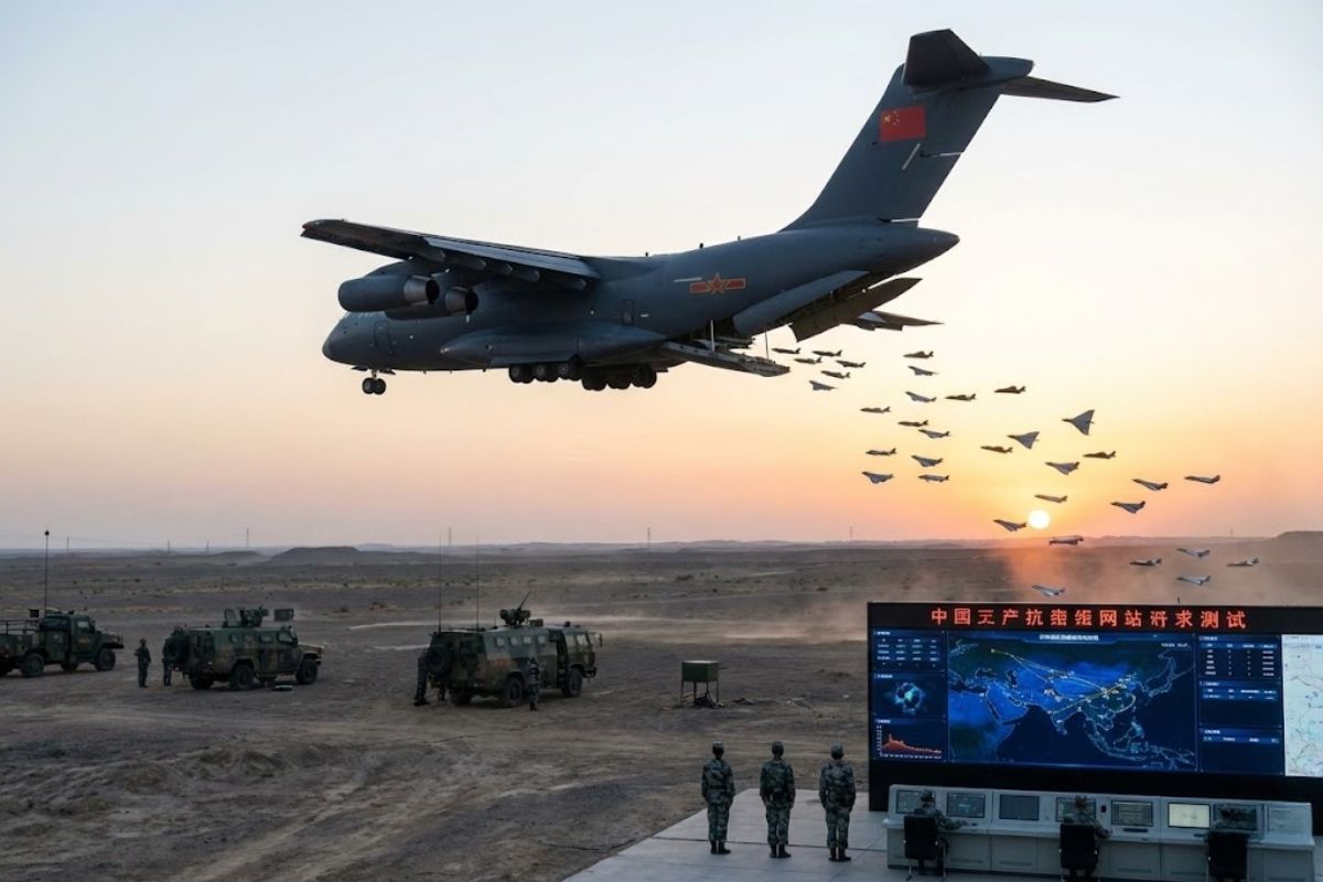 A China testa com sucesso o Jiutian, drone-mãe de 16 toneladas com capacidade para lançar enxames, atuar em guerra e realizar missões com autonomia avançada