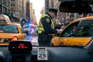 A partir de 2026, motoristas vão levar multa se passarem só 1,6 km por hora do limite, com mais pontos na carteira e suspensão mais rápida para quem pisar fundo em Nova York