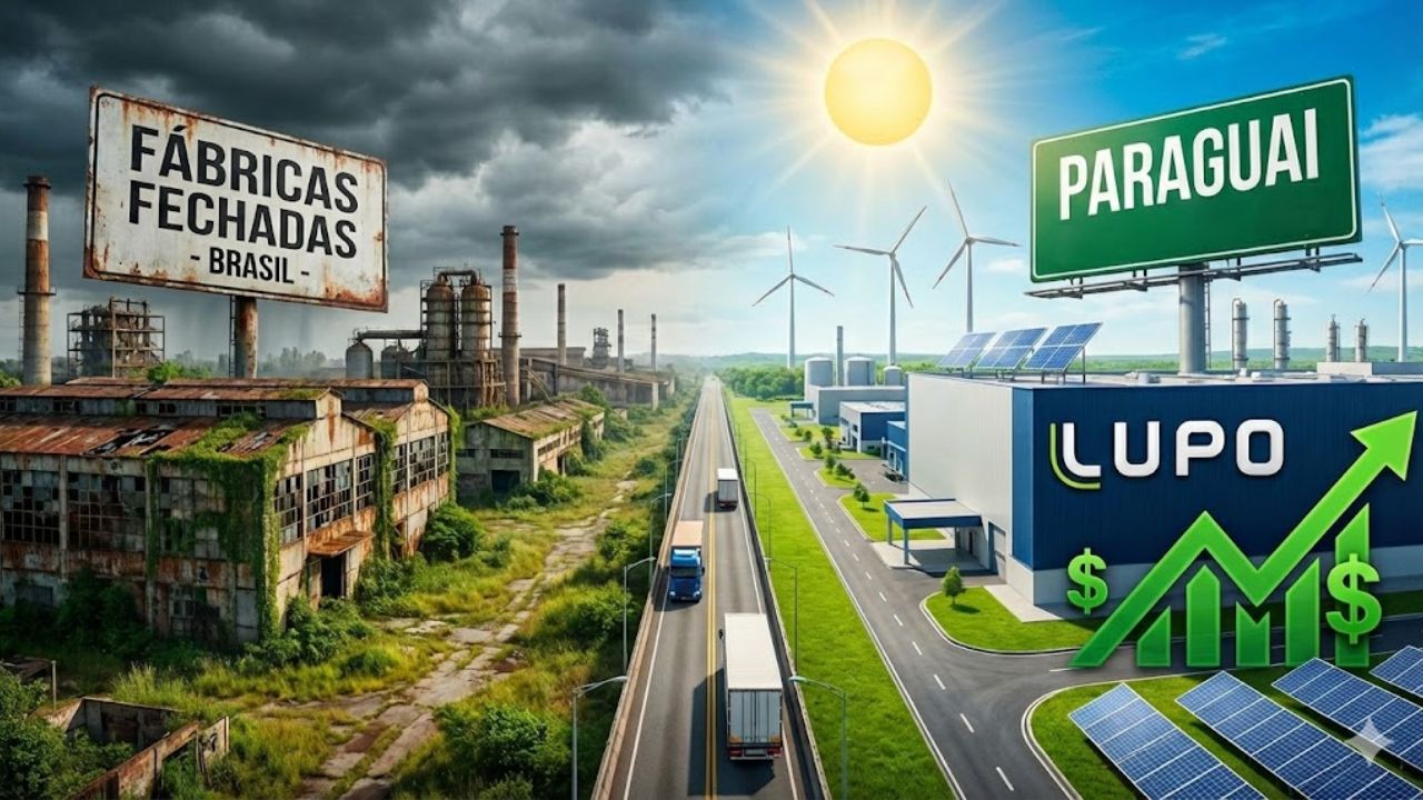 Brasil perde fábricas: com imposto de renda a 10% e energia barata, Paraguai atrai gigantes como Lupo e vence guerra fiscal com estabilidade e lucro