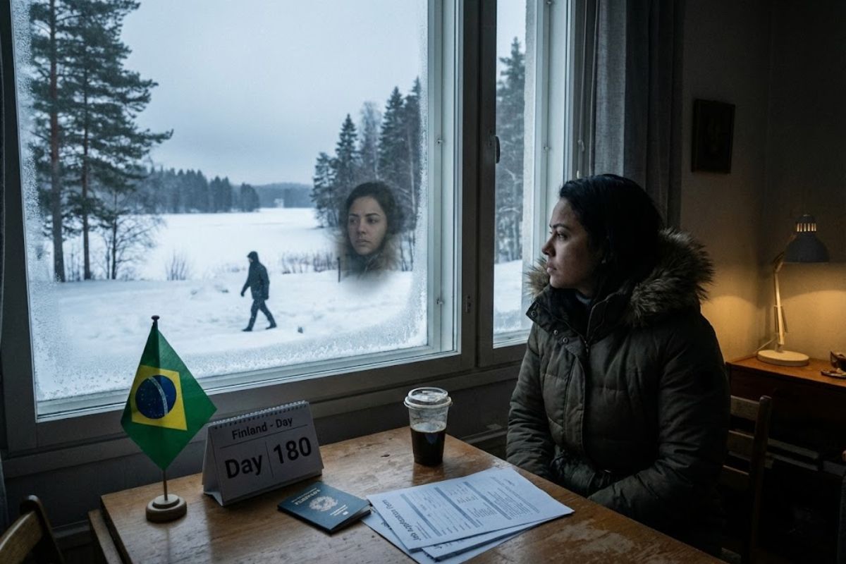Relatos de brasileiros na Finlândia revelam solidão, depressão e desemprego no país mais feliz do mundo, mostrando como brasileiros na Finlândia enfrentam solidão, depressão e desemprego longe de casa