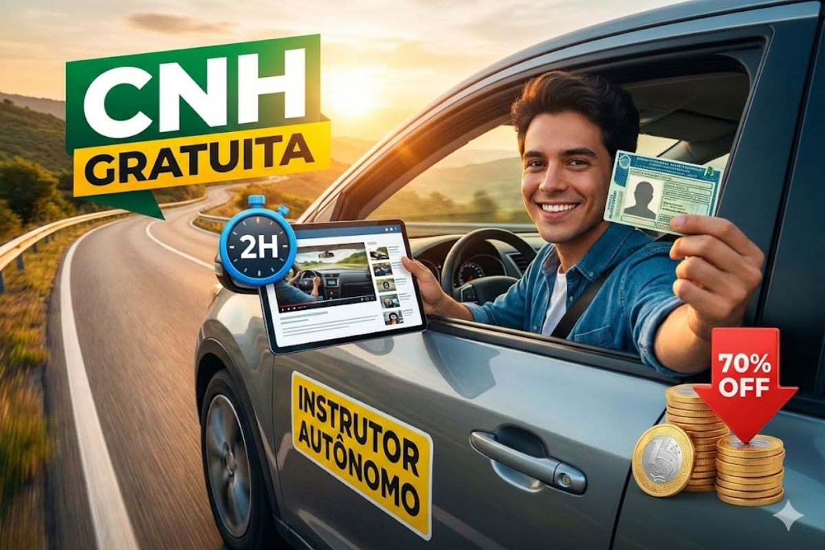 CNH sem autoescola libera aulas teóricas online, instrutor autônomo e menos aulas práticas, deixando a CNH mais barata para quem busca habilitação acessível.