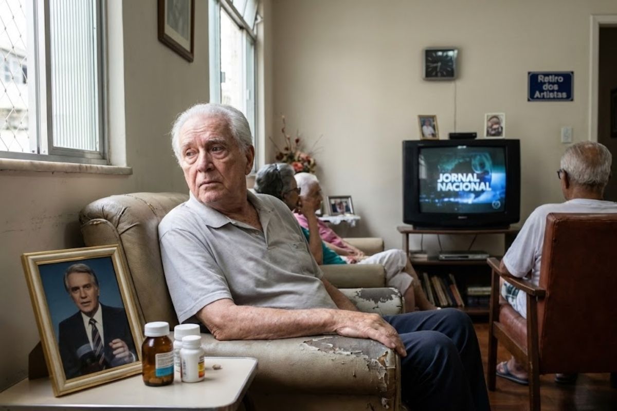 A trajetória do ex-âncora do Jornal Nacional Berto Filho, entre o câncer na garganta, a falta de plano de saúde e a passagem pelo Retiro dos Artistas, expõe a vulnerabilidade na velhice.