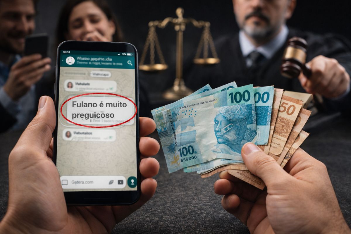 funcionário humilhado em grupo de WhatsApp consegue R$ 30 mil na Justiça do Trabalho por dano moral e revela assédio em mensagens corporativas.