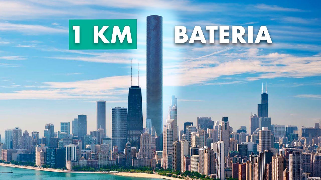 EUA apresentam torre de 1 km que armazena energia por gravidade, promete mais de 1,7 GWh para suprir centros de IA e pode se tornar o edifício mais alto do mundo