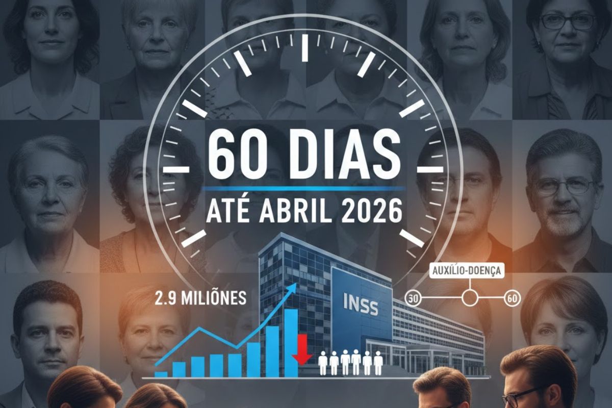 INSS amplia o auxílio-doença do Atestmed para até 60 dias, reduz a fila de análise do INSS, dispensa perícia médica em parte dos casos e reforça o benefício por incapacidade temporária.