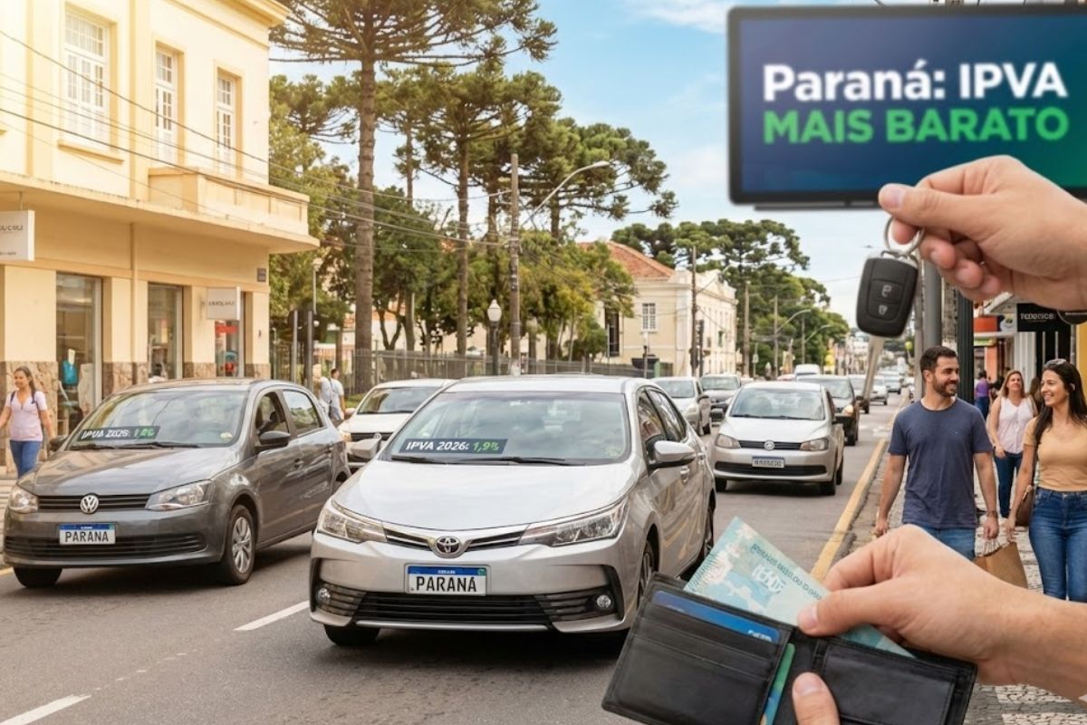 IPVA no Paraná terá alíquota menor e gestão fiscal eficiente em 2026, beneficiando milhões de donos de veículo com economia e equilíbrio tributário.