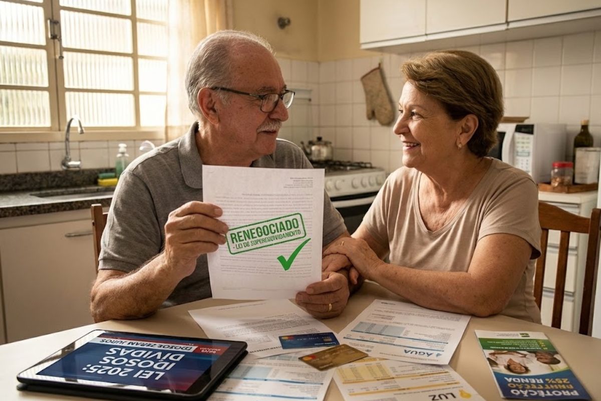 Nova Lei do Superendividamento protege idosos 60+, garante renda mensal mínima e renegociação de contas básicas e cartão de crédito contra juros abusivos.