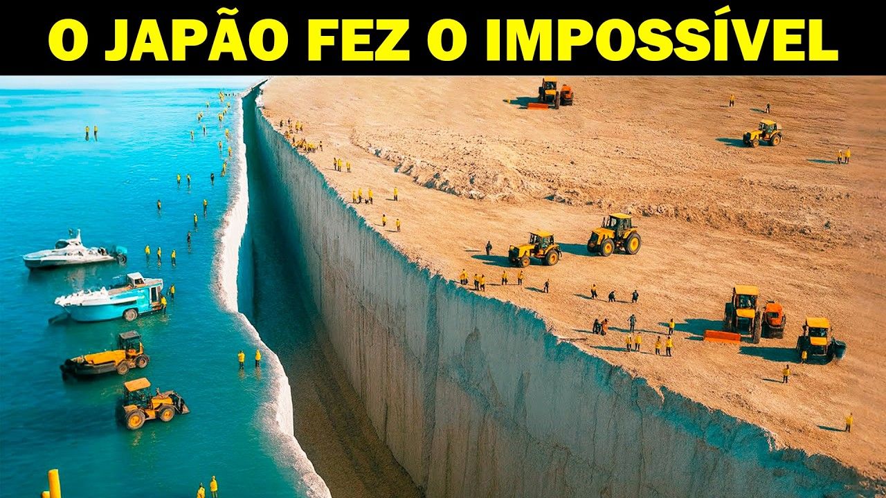 Japão ergue muralha de 400 km e 15 m de altura após tsunami de 2011 devastar cidades, romper defesas antigas e causar desastre nuclear; megaestrutura bilionária
