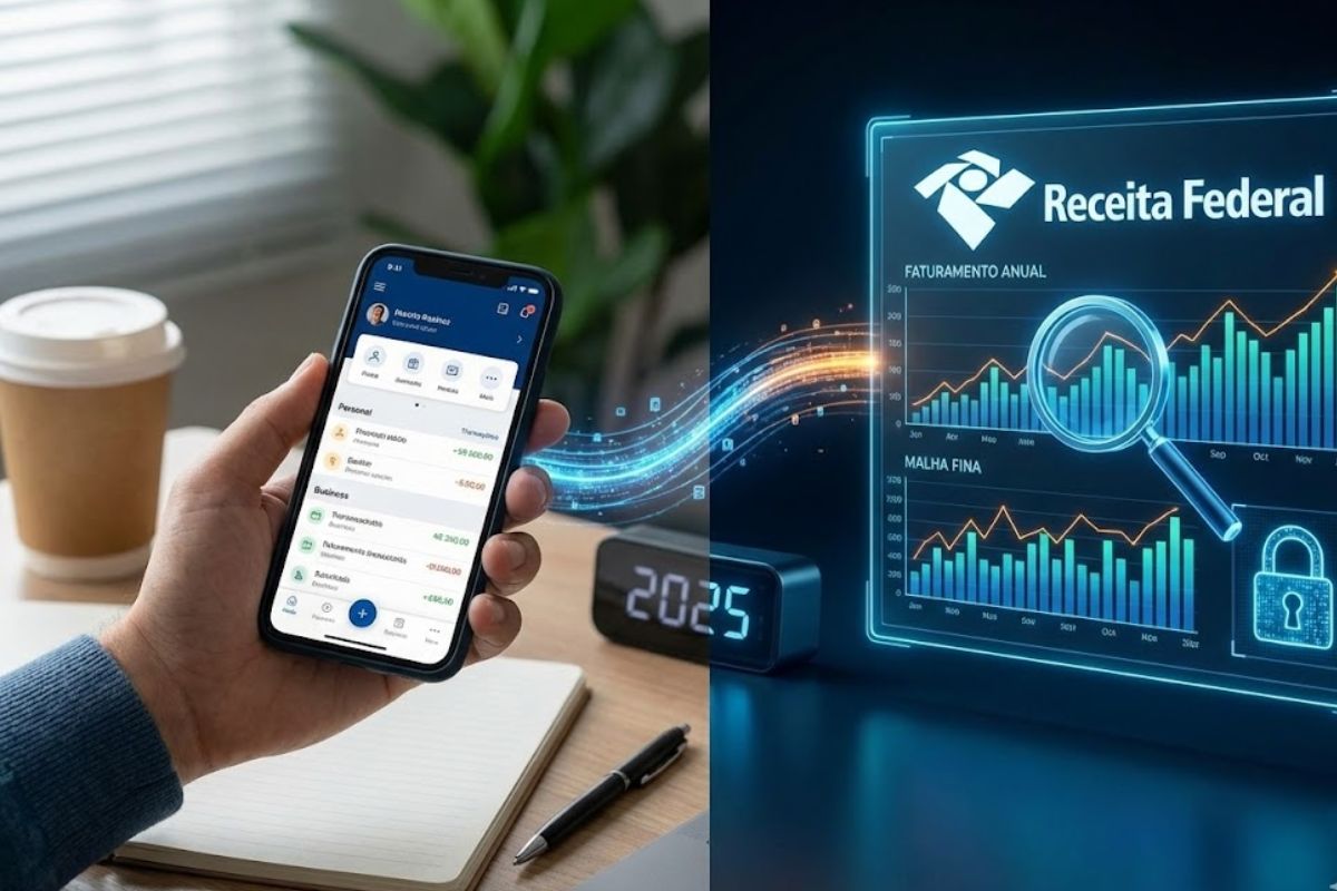 Em 2025, entenda como o uso da MEI conta pessoal é visto pelo MEI Receita Federal, quando aumenta o risco de malha fina MEI, como organizar o MEI faturamento anual e por que abrir conta PJ MEI.