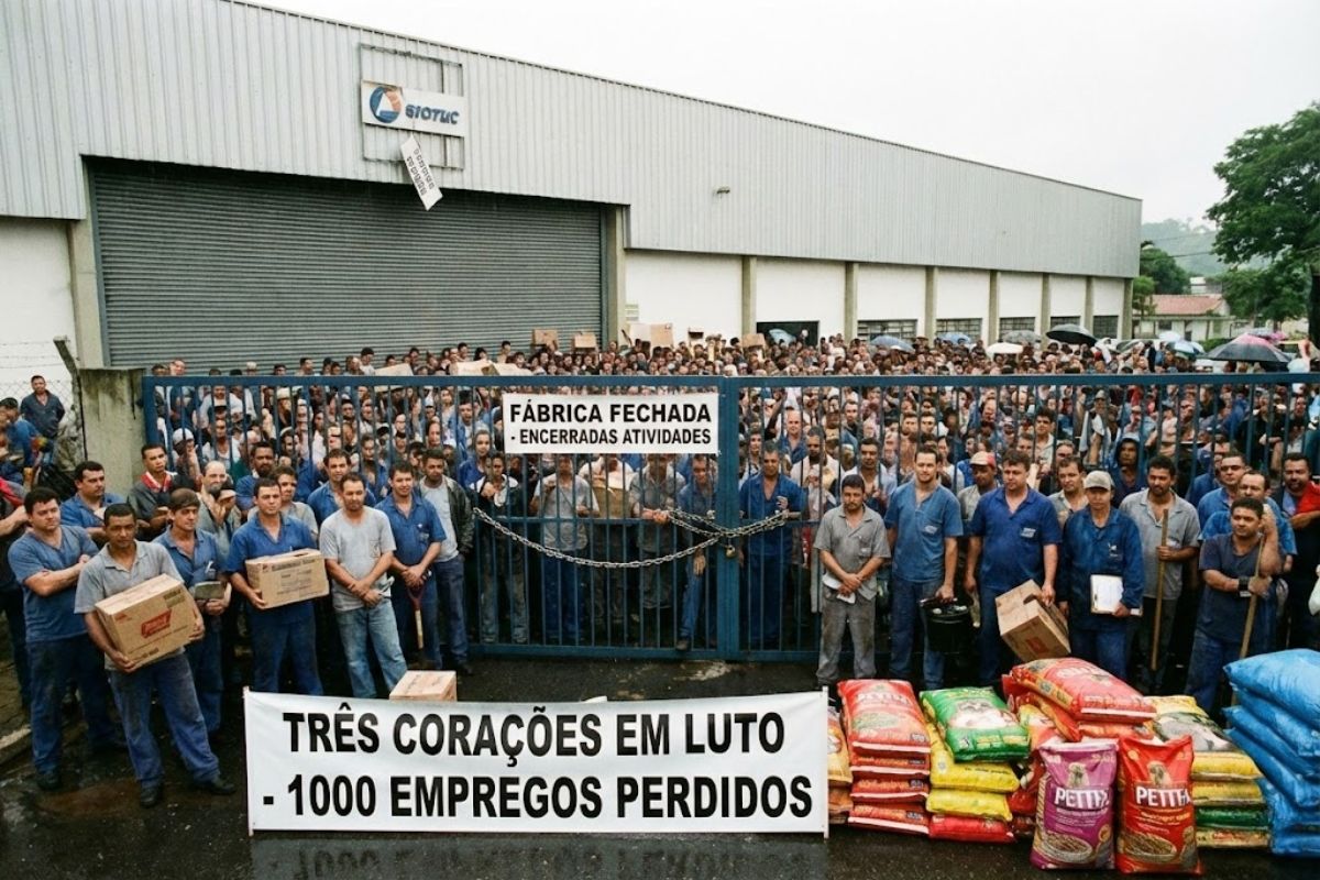 multinacional fecha fábrica de ração em Três Corações, provoca demissão em massa e acende alerta sobre a indústria de pet food e os empregos locais.