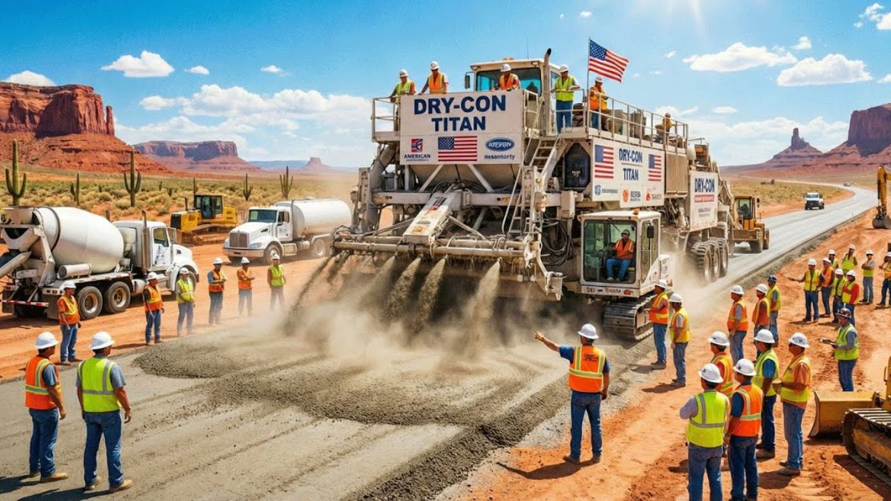 Por que rodovias dos EUA duram 50 anos com milhões de caminhões pesados enquanto outras desabam após chuvas? Engenharia de precisão, máquinas milionárias