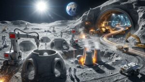 Robôs pedreiros e usina nuclear: China usa solo lunar para imprimir casas e planeja cidades subterrâneas para criar a primeira colônia humana permanente