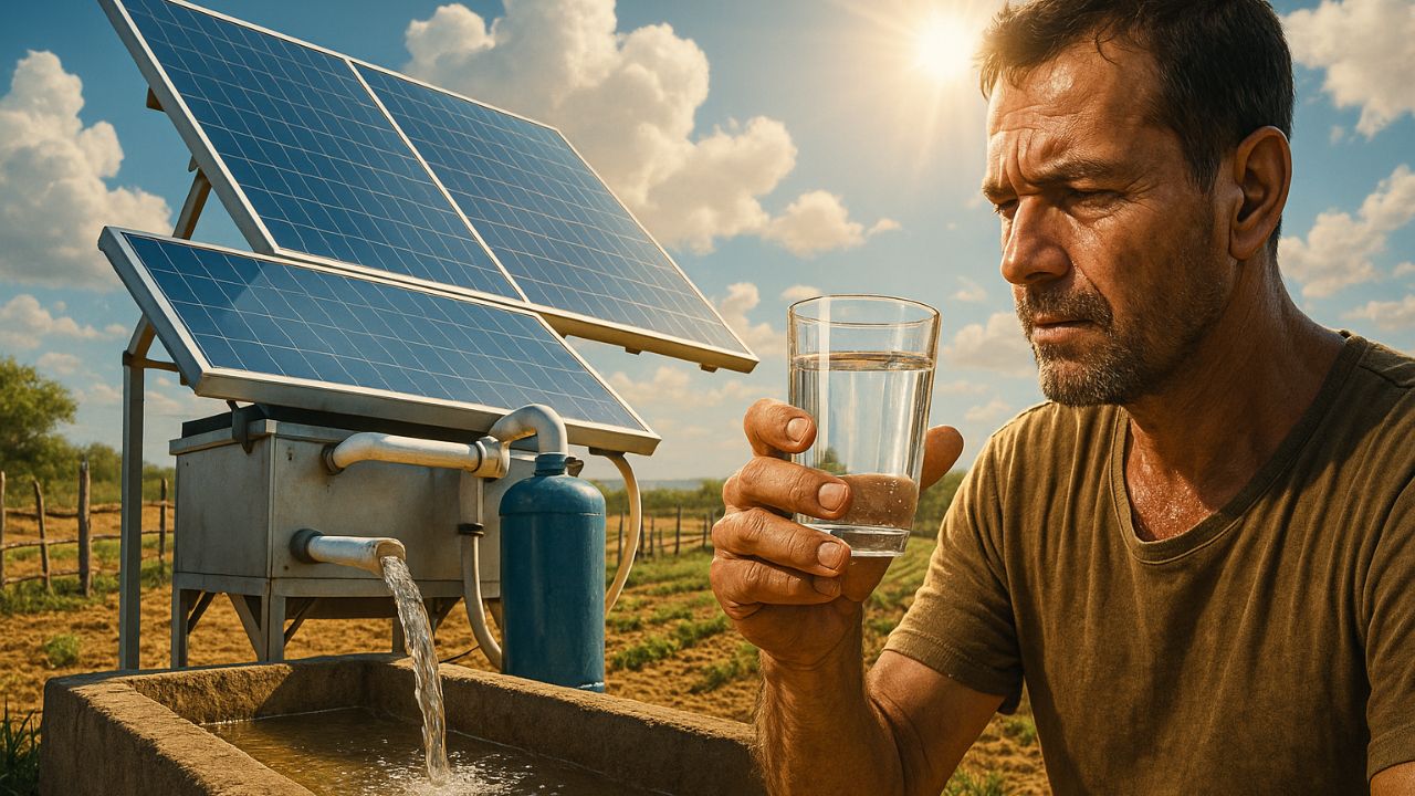 Tecnologia social da Paraíba transforma água salobra em potável com dessalinizador solar de baixo custo, garante autonomia hídrica a agricultores, evita êxodo rural