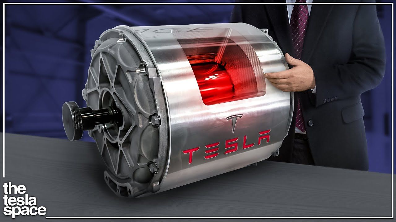 Tesla revela motor envolto em fibra de carbono que elimina engrenagens, atinge 20 mil RPM, acelera a 100 kmh em 2 segundos e ameaça enterrar concorrentes