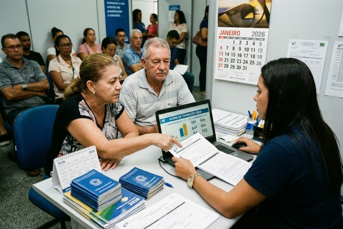 Em 2026, o INSS ajusta idade mínima e regra de pontos, muda o tempo de contribuição e impacta a aposentadoria pelo INSS de quem planeja o benefício.