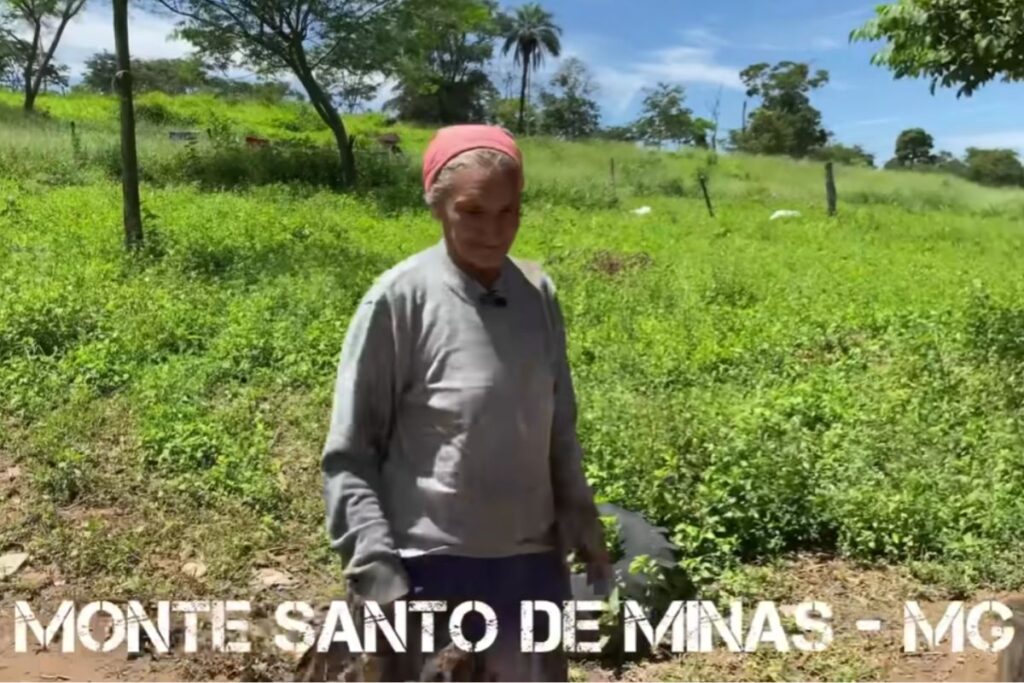 História de dona Cida que deixa a casa de lata na zona rural com ajuda de vaquinha online para conquistar sua casa própria e seguir cuidando dos animais.